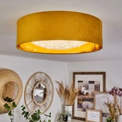 Hofstein Maripi Deckenleuchte LED Gelb, Gold, 1-flammig