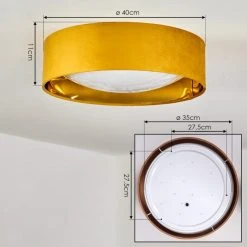 Hofstein Maripi Deckenleuchte LED Gelb, Gold, 1-flammig -LED Leuchten Verkäufe 2022 maripi deckenleuchte h3551271 3