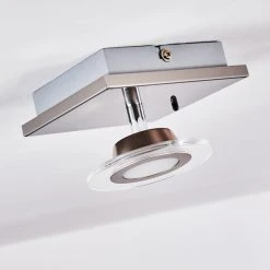 Hofstein Marsen Deckenleuchte LED Nickel-Matt, 1-flammig, Fernbedienung, Farbwechsler -LED Leuchten Verkäufe 2022 marsen deckenleuchte h3297896 do2 20
