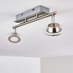 Leuchten Direkt Marsen Deckenleuchte LED Nickel-Matt, 2-flammig, Fernbedienung, Farbwechsler -LED Leuchten Verkäufe 2022 marsen deckenleuchte h3297957 do2 24