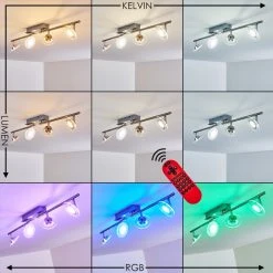 Leuchten Direkt Marsen Deckenleuchte LED Nickel-Matt, 4-flammig, Fernbedienung, Farbwechsler 28 Leuchten Direkt Marsen Deckenleuchte LED Nickel-Matt, 4-flammig, Fernbedienung, Farbwechsler -LED Leuchten Verkäufe 2022 marsen deckenleuchte h3297988 do2 3