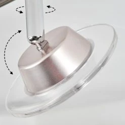 Hofstein Marsen Deckenleuchte LED Nickel-Matt, Chrom, 4-flammig, Fernbedienung, Farbwechsler -LED Leuchten Verkäufe 2022 marsen deckenleuchte h3571019 5