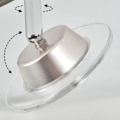 Hofstein Marsen Deckenleuchte LED Nickel-Matt, Chrom, 2-flammig, Fernbedienung, Farbwechsler -LED Leuchten Verkäufe 2022 marsen deckenleuchte h3580196 5