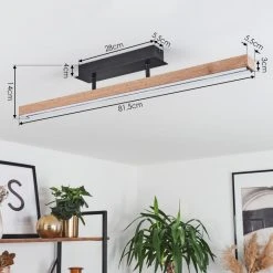 Hofstein Maumela Deckenleuchte LED Schwarz, 1-flammig -LED Leuchten Verkäufe 2022 maumela deckenleuchte h3445587 2