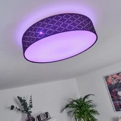 Hofstein Meldal Deckenleuchte LED Wei&szlig;, 2-flammig, Fernbedienung, Farbwechsler -LED Leuchten Verkäufe 2022 meldal deckenleuchte h3418611 6