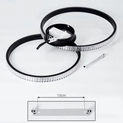 Hofstein Melosa Deckenleuchte LED Schwarz, Wei&szlig;, 1-flammig -LED Leuchten Verkäufe 2022 melosa deckenleuchte h3380963 4