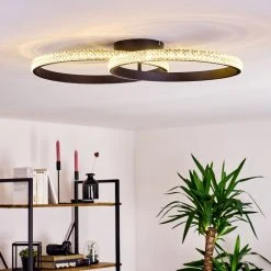 Hofstein Melosa Deckenleuchte LED Schwarz, Wei&szlig;, 1-flammig -LED Leuchten Verkäufe 2022 melosa deckenleuchte h3380963 9