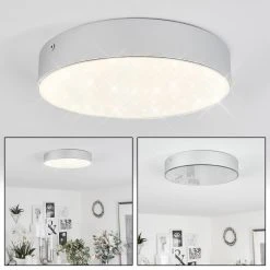 Hofstein Mentque Deckenleuchte LED Silber, 1-flammig
