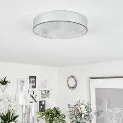 Hofstein Mentque Deckenleuchte LED Silber, 1-flammig -LED Leuchten Verkäufe 2022 mentque deckenleuchte h3651773 4