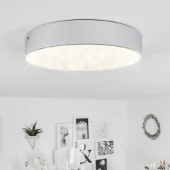 Hofstein Mentque Deckenleuchte LED Silber, 1-flammig -LED Leuchten Verkäufe 2022 mentque deckenleuchte h3651773 6