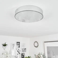 Hofstein Mentque Deckenleuchte LED Silber, 1-flammig -LED Leuchten Verkäufe 2022 mentque deckenleuchte h3651773 9