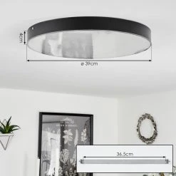 Hofstein Mentque Deckenleuchte LED Schwarz, 1-flammig -LED Leuchten Verkäufe 2022 mentque deckenleuchte h3651834 3