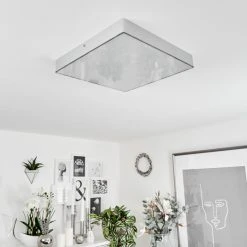 Hofstein Mentque Deckenleuchte LED Silber, 1-flammig -LED Leuchten Verkäufe 2022 mentque deckenleuchte h3651858 9