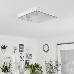 Hofstein Mentque Deckenpanel LED Wei&szlig;, 1-flammig -LED Leuchten Verkäufe 2022 mentque deckenpanel h3651896 2