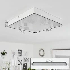 Hofstein Mentque Deckenpanel LED Wei&szlig;, 1-flammig -LED Leuchten Verkäufe 2022 mentque deckenpanel h3651896 5