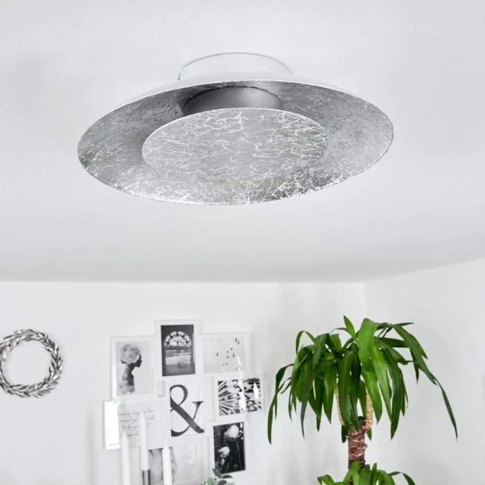 Hofstein Merlo Deckenleuchte LED Silber, 1-flammig 2 Hofstein Merlo Deckenleuchte LED Silber, 1-flammig – Bild 2