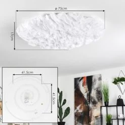 Hofstein Messejana Deckenleuchte LED Weiß, 1-flammig, Fernbedienung, Farbwechsler 13 Hofstein Messejana Deckenleuchte LED Weiß, 1-flammig, Fernbedienung, Farbwechsler -LED Leuchten Verkäufe 2022 messejana deckenleuchte h3583388 3