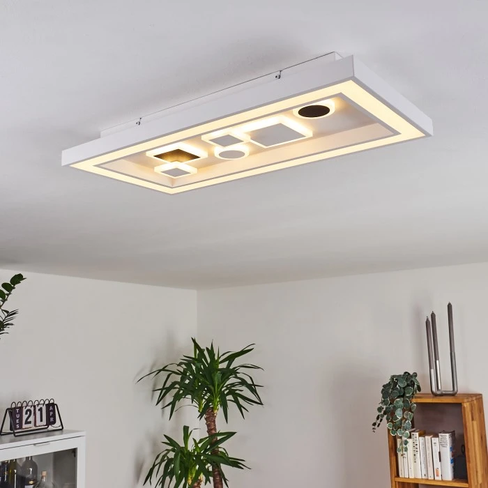 Hofstein Minichu Deckenleuchte LED Schwarz, Weiß, 1-flammig, Fernbedienung 10 Hofstein Minichu Deckenleuchte LED Schwarz, Weiß, 1-flammig, Fernbedienung – Bild 10