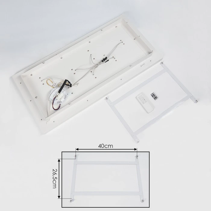 Hofstein Minichu Deckenleuchte LED Weiß, 1-flammig, Fernbedienung 5 Hofstein Minichu Deckenleuchte LED Weiß, 1-flammig, Fernbedienung – Bild 5