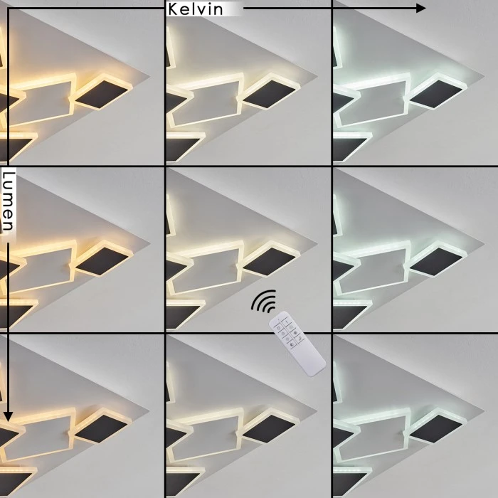 Hofstein Minichu Deckenleuchte LED Weiß, 1-flammig, Fernbedienung 2 Hofstein Minichu Deckenleuchte LED Weiß, 1-flammig, Fernbedienung – Bild 2