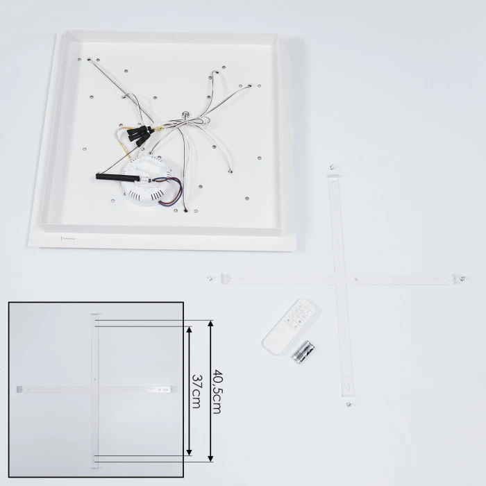 Hofstein Minichu Deckenleuchte LED Weiß, 1-flammig, Fernbedienung 5 Hofstein Minichu Deckenleuchte LED Weiß, 1-flammig, Fernbedienung – Bild 5