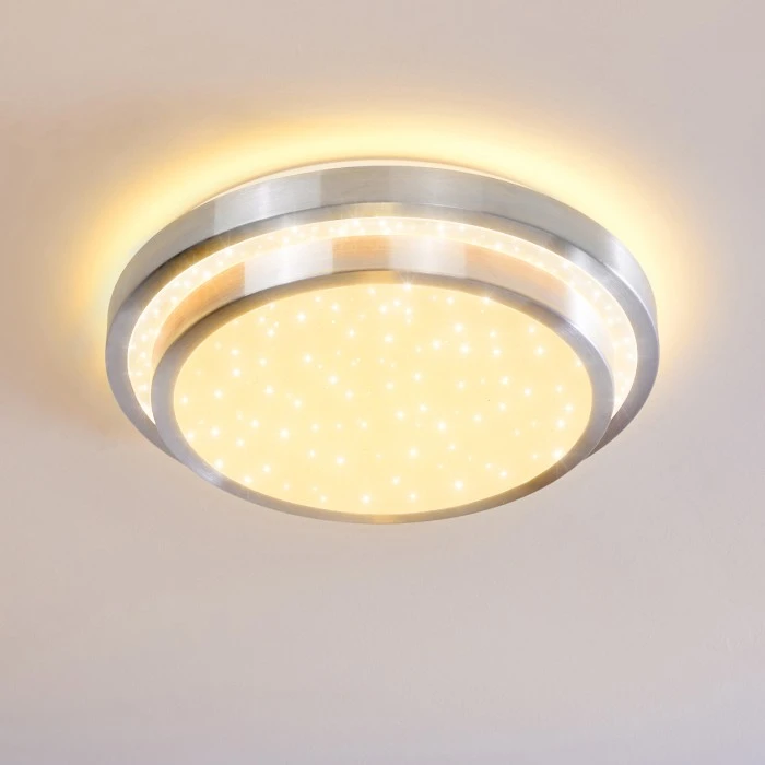 Hofstein Mirabeau Deckenleuchte LED Aluminium, 2-flammig, Fernbedienung, Farbwechsler 11 Hofstein Mirabeau Deckenleuchte LED Aluminium, 2-flammig, Fernbedienung, Farbwechsler – Bild 11