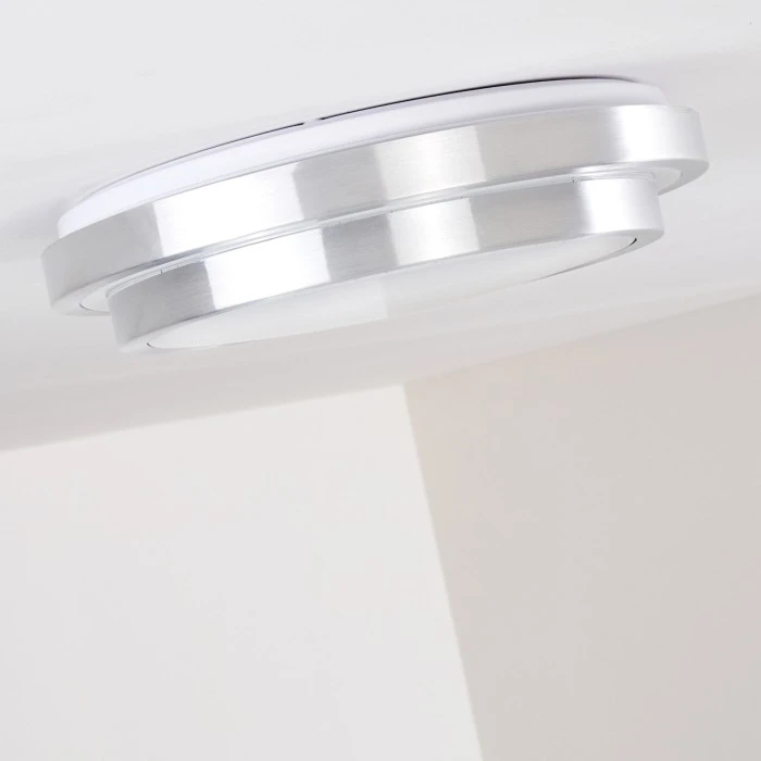 Hofstein Mirabeau Deckenleuchte LED Aluminium, 2-flammig, Fernbedienung, Farbwechsler 12 Hofstein Mirabeau Deckenleuchte LED Aluminium, 2-flammig, Fernbedienung, Farbwechsler – Bild 12