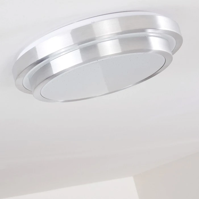 Hofstein Mirabeau Deckenleuchte LED Aluminium, 2-flammig, Fernbedienung, Farbwechsler 16 Hofstein Mirabeau Deckenleuchte LED Aluminium, 2-flammig, Fernbedienung, Farbwechsler – Bild 16