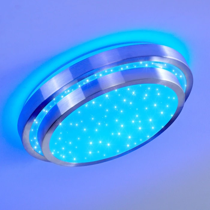 Hofstein Mirabeau Deckenleuchte LED Aluminium, 2-flammig, Fernbedienung, Farbwechsler 20 Hofstein Mirabeau Deckenleuchte LED Aluminium, 2-flammig, Fernbedienung, Farbwechsler – Bild 20