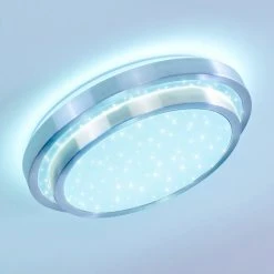 Hofstein Mirabeau Deckenleuchte LED Aluminium, 2-flammig, Fernbedienung, Farbwechsler 34 Hofstein Mirabeau Deckenleuchte LED Aluminium, 2-flammig, Fernbedienung, Farbwechsler -LED Leuchten Verkäufe 2022 mirabeau deckenleuchte h3265734 do1 8