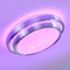 Hofstein Mirabeau Deckenleuchte LED Aluminium, 2-flammig, Fernbedienung, Farbwechsler 35 Hofstein Mirabeau Deckenleuchte LED Aluminium, 2-flammig, Fernbedienung, Farbwechsler -LED Leuchten Verkäufe 2022 mirabeau deckenleuchte h3265734 do1 9