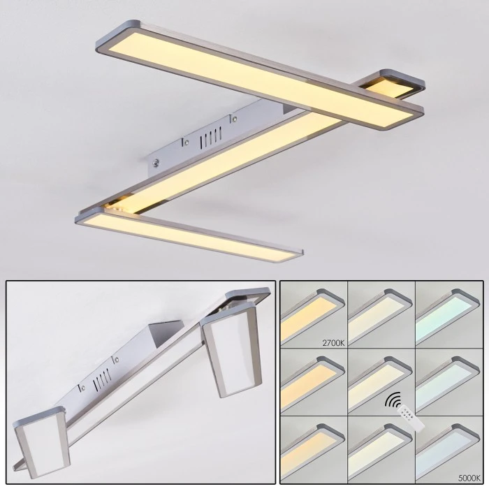 Hofstein Mirabo Deckenpanel LED Weiß, 3-flammig, Fernbedienung 1 Hofstein Mirabo Deckenpanel LED Weiß, 3-flammig, Fernbedienung