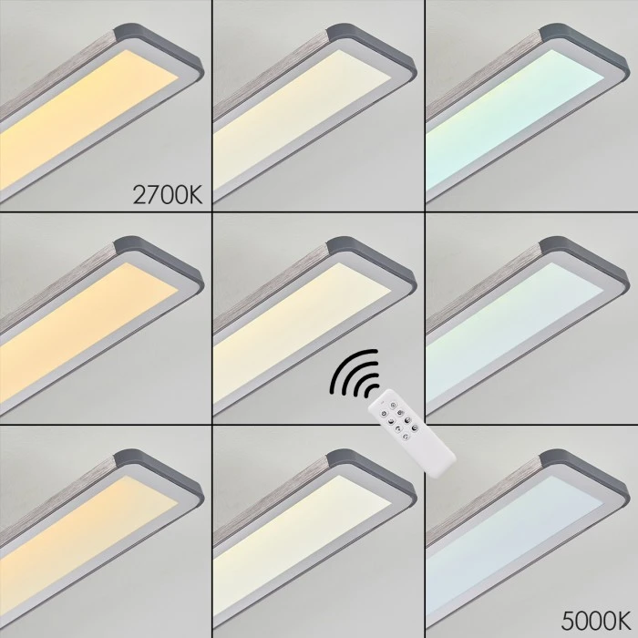 Hofstein Mirabo Deckenpanel LED Weiß, 3-flammig, Fernbedienung 4 Hofstein Mirabo Deckenpanel LED Weiß, 3-flammig, Fernbedienung – Bild 4