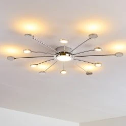 Hofstein Mirror Deckenleuchte LED Chrom, 1-flammig, Fernbedienung -LED Leuchten Verkäufe 2022 mirror deckenleuchte h3098158 do1 10