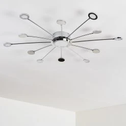 Hofstein Mirror Deckenleuchte LED Chrom, 1-flammig, Fernbedienung -LED Leuchten Verkäufe 2022 mirror deckenleuchte h3098158 do1 15