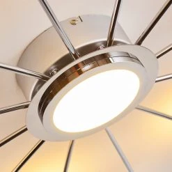 Hofstein Mirror Deckenleuchte LED Chrom, 1-flammig, Fernbedienung -LED Leuchten Verkäufe 2022 mirror deckenleuchte h3098158 do1 19