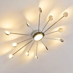 Hofstein Mirror Deckenleuchte LED Chrom, 1-flammig, Fernbedienung -LED Leuchten Verkäufe 2022 mirror deckenleuchte h3098158 do1 22