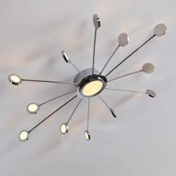 Hofstein Mirror Deckenleuchte LED Chrom, 1-flammig, Fernbedienung -LED Leuchten Verkäufe 2022 mirror deckenleuchte h3098158 do1 24