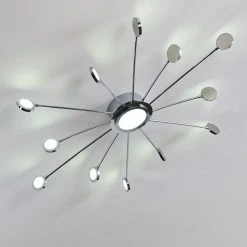 Hofstein Mirror Deckenleuchte LED Chrom, 1-flammig, Fernbedienung -LED Leuchten Verkäufe 2022 mirror deckenleuchte h3098158 do1 27