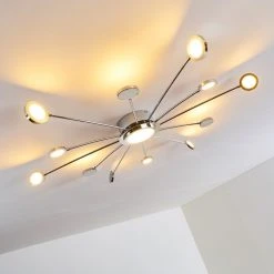 Hofstein Mirror Deckenleuchte LED Chrom, 1-flammig, Fernbedienung -LED Leuchten Verkäufe 2022 mirror deckenleuchte h3098158 do1 6