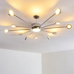 Hofstein Mirror Deckenleuchte LED Chrom, 1-flammig, Fernbedienung -LED Leuchten Verkäufe 2022 mirror deckenleuchte h3098158 do1 7