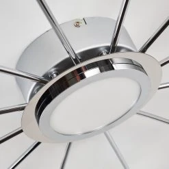 Hofstein Mirror Deckenleuchte LED Chrom, 1-flammig, Fernbedienung -LED Leuchten Verkäufe 2022 mirror deckenleuchte h3098158 do1 9