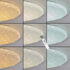 Hofstein Mixta Deckenpanel LED Weiß, 1-flammig, Fernbedienung, Farbwechsler 12 Hofstein Mixta Deckenpanel LED Weiß, 1-flammig, Fernbedienung, Farbwechsler -LED Leuchten Verkäufe 2022 mixta deckenpanel h3459348 2