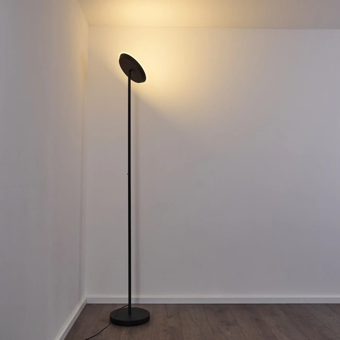 Hofstein Mjölby Deckenfluter LED Schwarz, 1-flammig 12 Hofstein Mjölby Deckenfluter LED Schwarz, 1-flammig – Bild 12