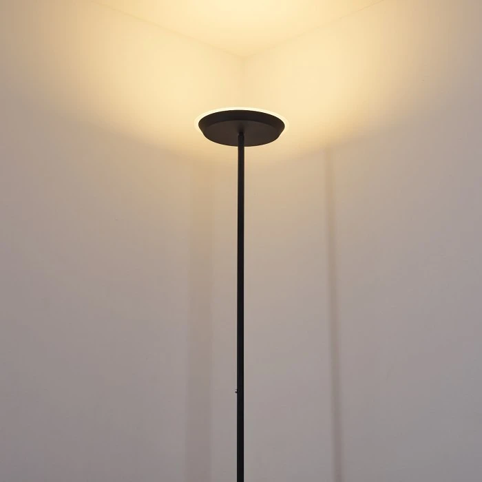 Hofstein Mjölby Deckenfluter LED Schwarz, 1-flammig 3 Hofstein Mjölby Deckenfluter LED Schwarz, 1-flammig – Bild 3