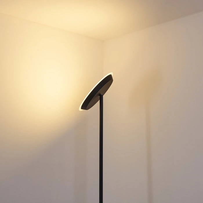 Hofstein Mjölby Deckenfluter LED Schwarz, 1-flammig 9 Hofstein Mjölby Deckenfluter LED Schwarz, 1-flammig – Bild 9