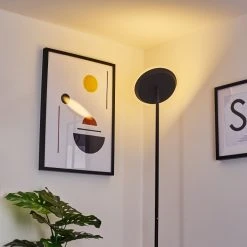 Hofstein Mj&ouml;lby Deckenfluter LED Schwarz, 1-flammig -LED Leuchten Verkäufe 2022 mjoelby deckenfluter h3382707 10