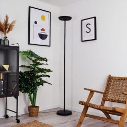 Hofstein Mj&ouml;lby Deckenfluter LED Schwarz, 1-flammig -LED Leuchten Verkäufe 2022 mjoelby deckenfluter h3382707 11