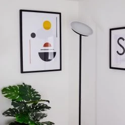 Hofstein Mj&ouml;lby Deckenfluter LED Schwarz, 1-flammig -LED Leuchten Verkäufe 2022 mjoelby deckenfluter h3382707 7