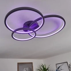 Hofstein Moemoto Deckenleuchte LED Anthrazit, 1-flammig, Fernbedienung -LED Leuchten Verkäufe 2022 moemoto deckenleuchte h3384831 10